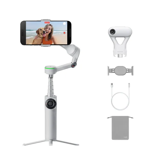 insta360-flow-2-pro-pack-traqueur-ia-gris-gimbal-smartphone-iphone-android image 1