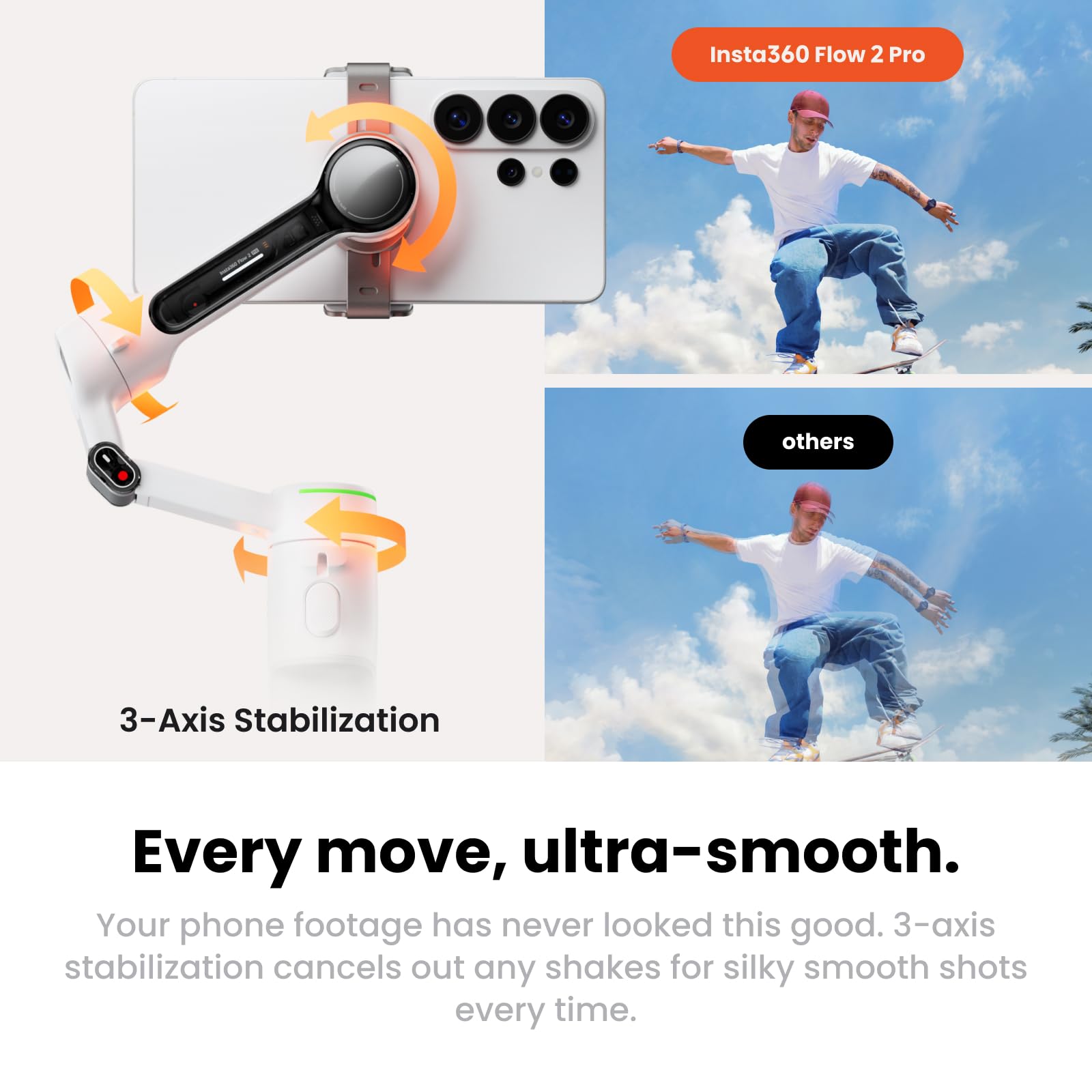 insta360-flow-2-pro-pack-traqueur-ia-blanc-stabilisateur-dockkit-360 image 7