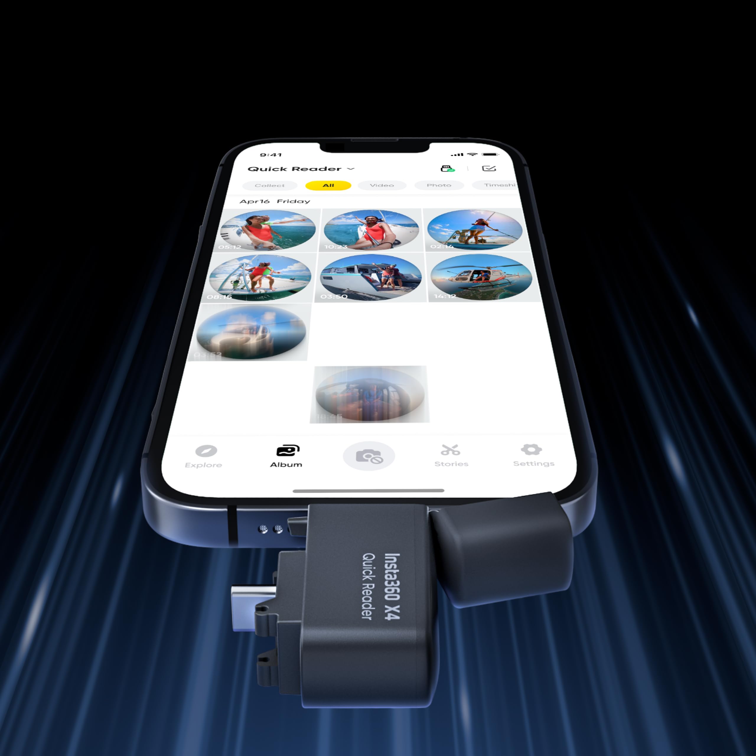 insta360-x4-lecteur-rapide-module-type-c-lightning image 7