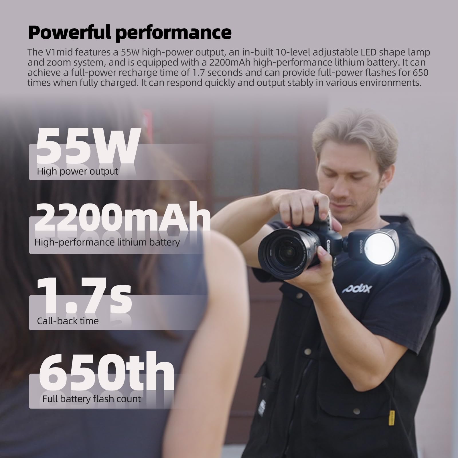 godox-v1-mid-speedlite-flash-t-te-ronde-pour-olympus-panasonic image 4