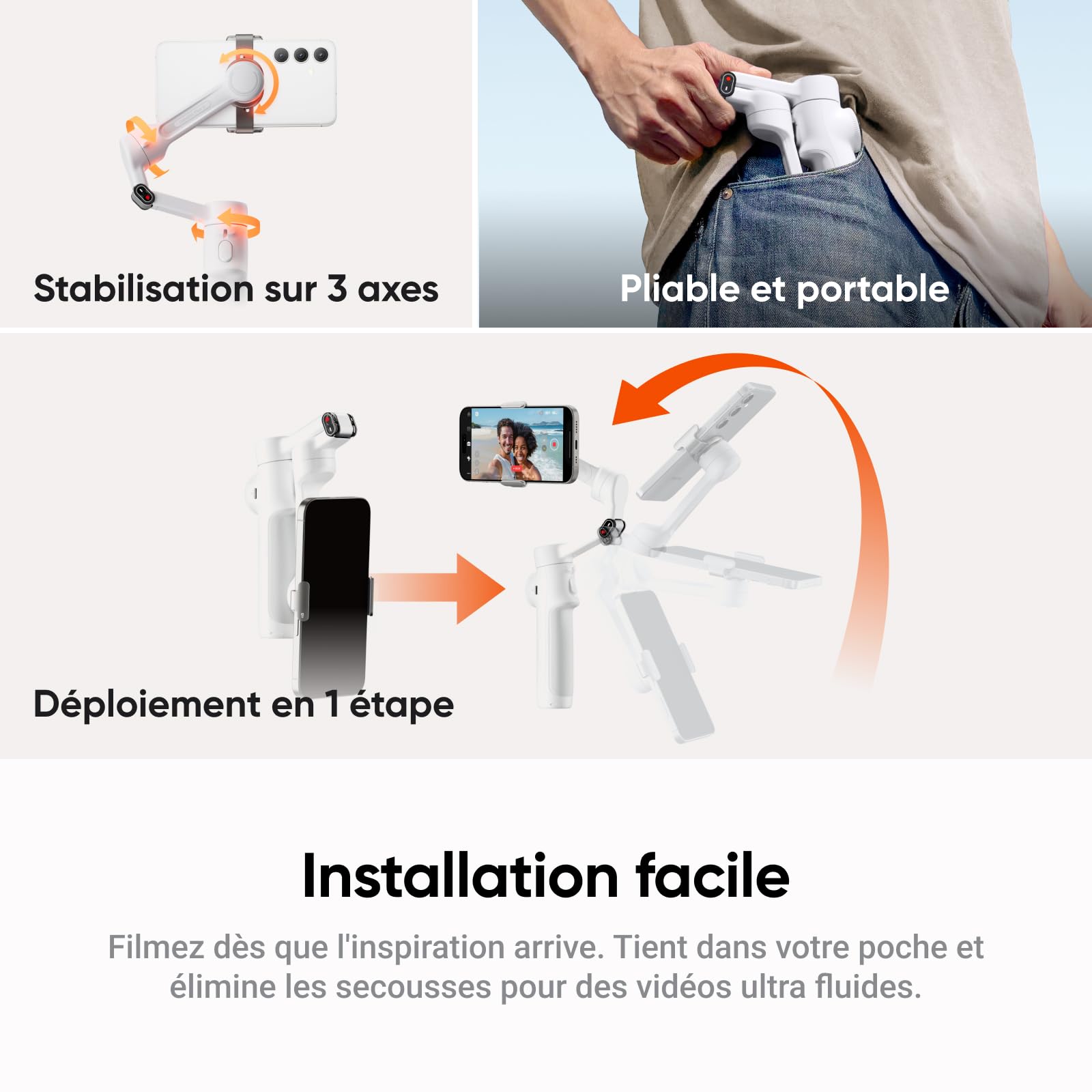insta360-flow-2-blanc-stabilisateur-smartphone-3-axes-ia-iphone-android image 5