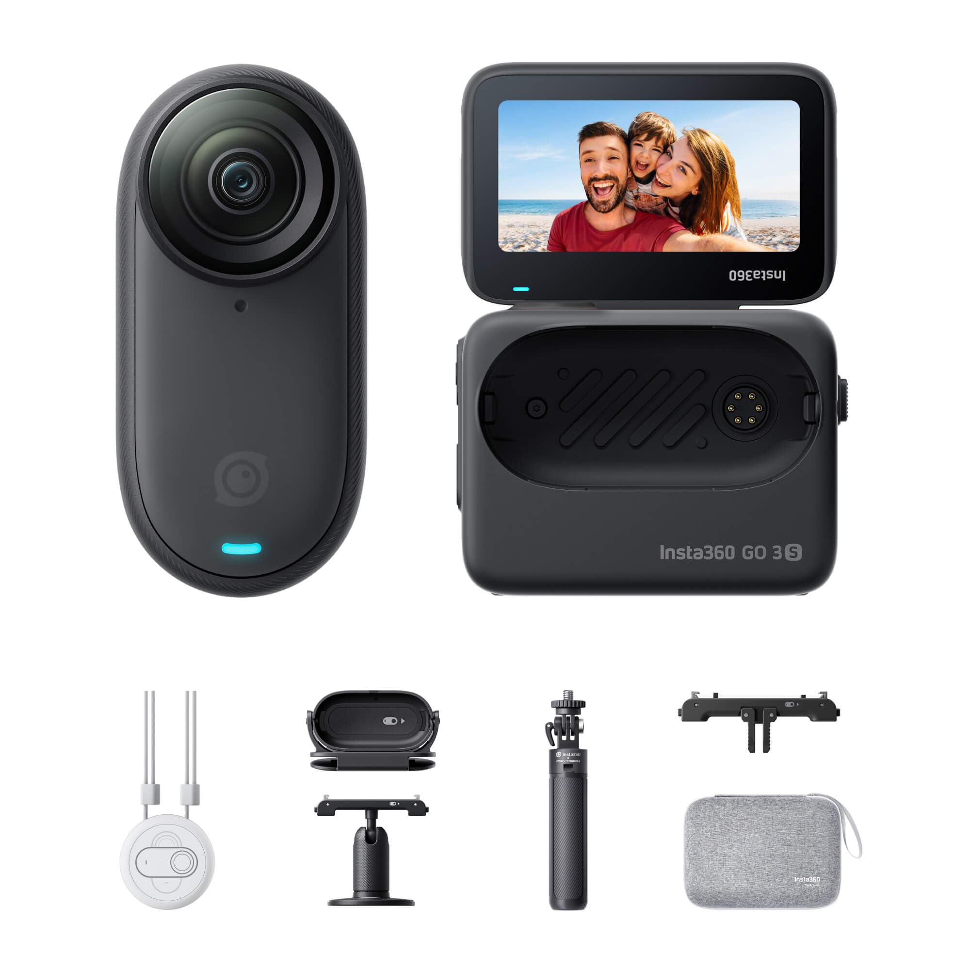 insta360-go-3s-pack-voyage-128gb-cam-ra-vlog-4k-noir-minuit image 1