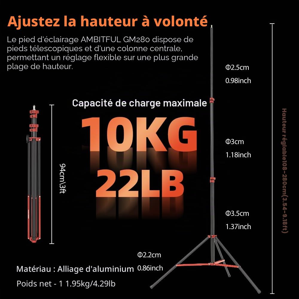 godox-le200bi-kit-clairage-vid-o-led-cob-bicolore-220w-2800k-6500k image 7