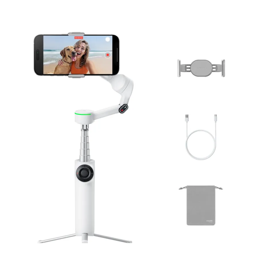 insta360-flow-2-pro-blanc-stabilisateur-smartphone image 1