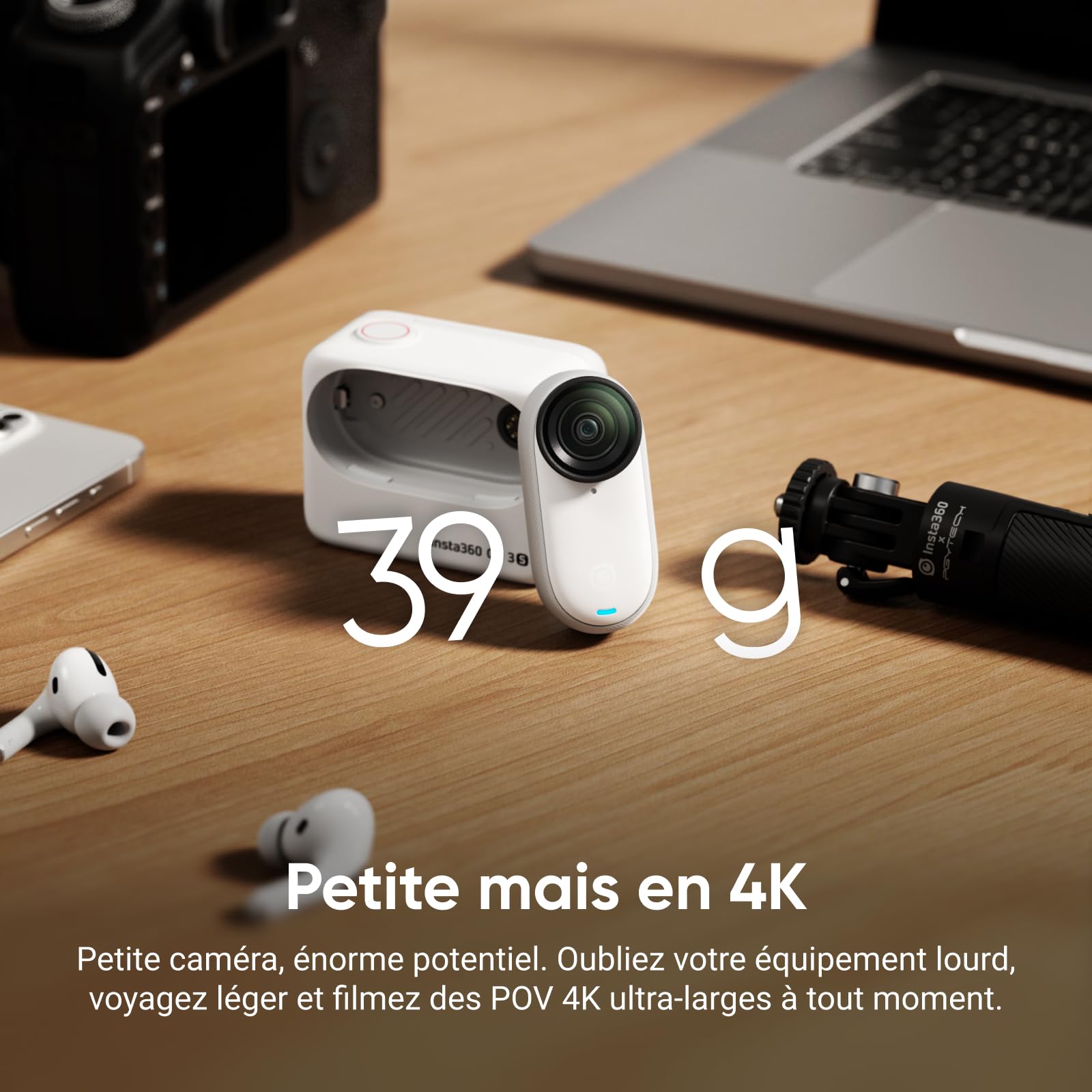 insta360-go-3s-pack-multiview-cyclisme-128gb-blanc-mini-cam-ra-4k-39g image 2