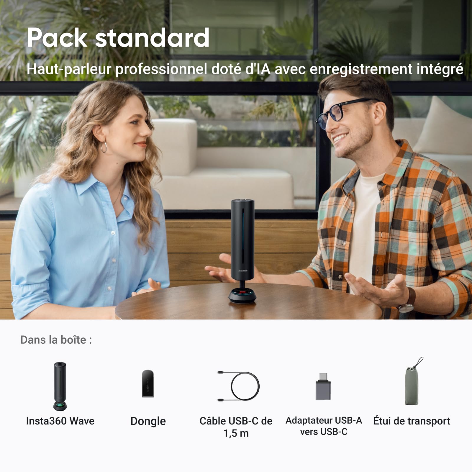 insta360-wave-haut-parleur-microphone-ia-pour-r-union-podcast-livestream image 2