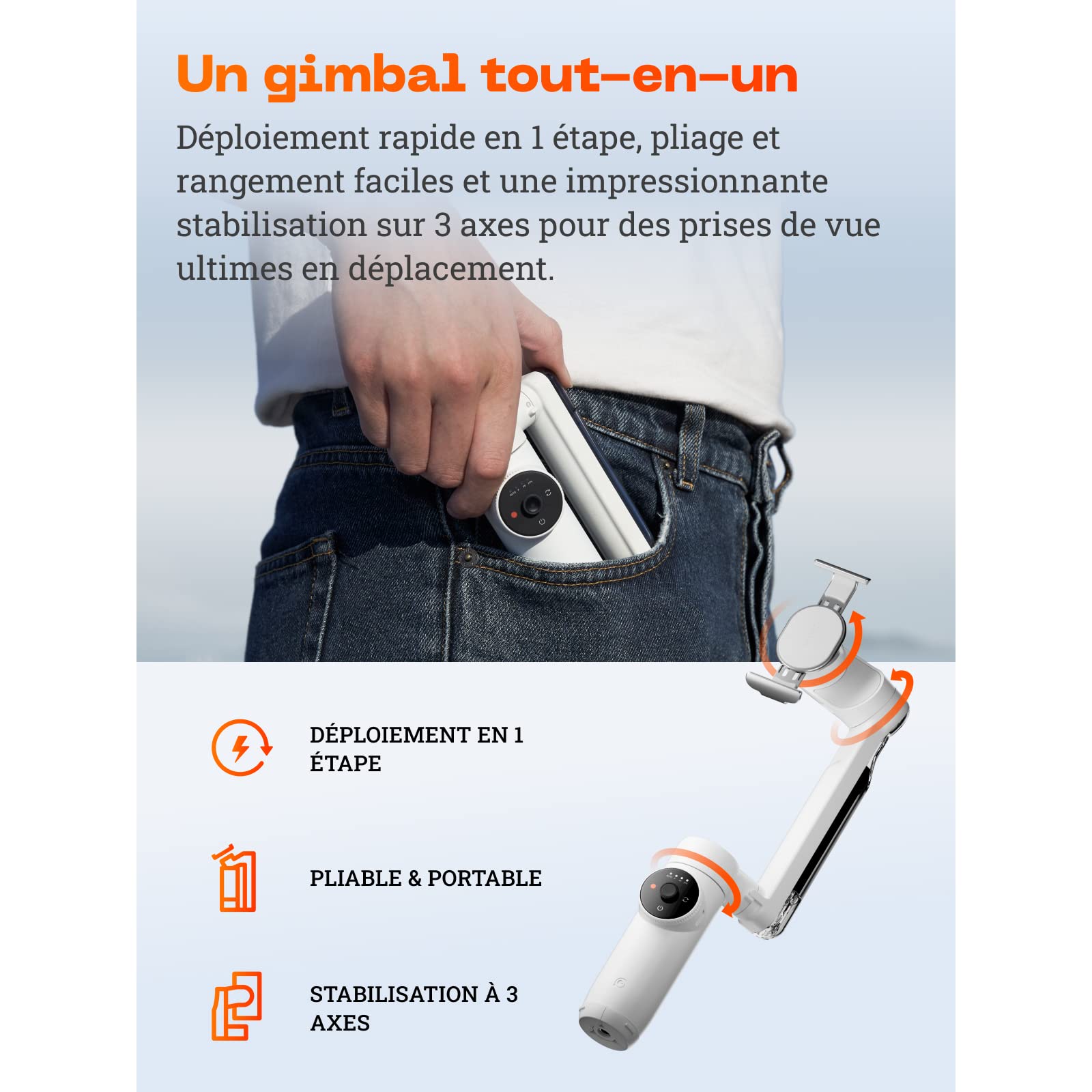 insta360-flow-kit-cr-ateur-blanc-neige-stabilisateur-ia-3-axes-perche image 2
