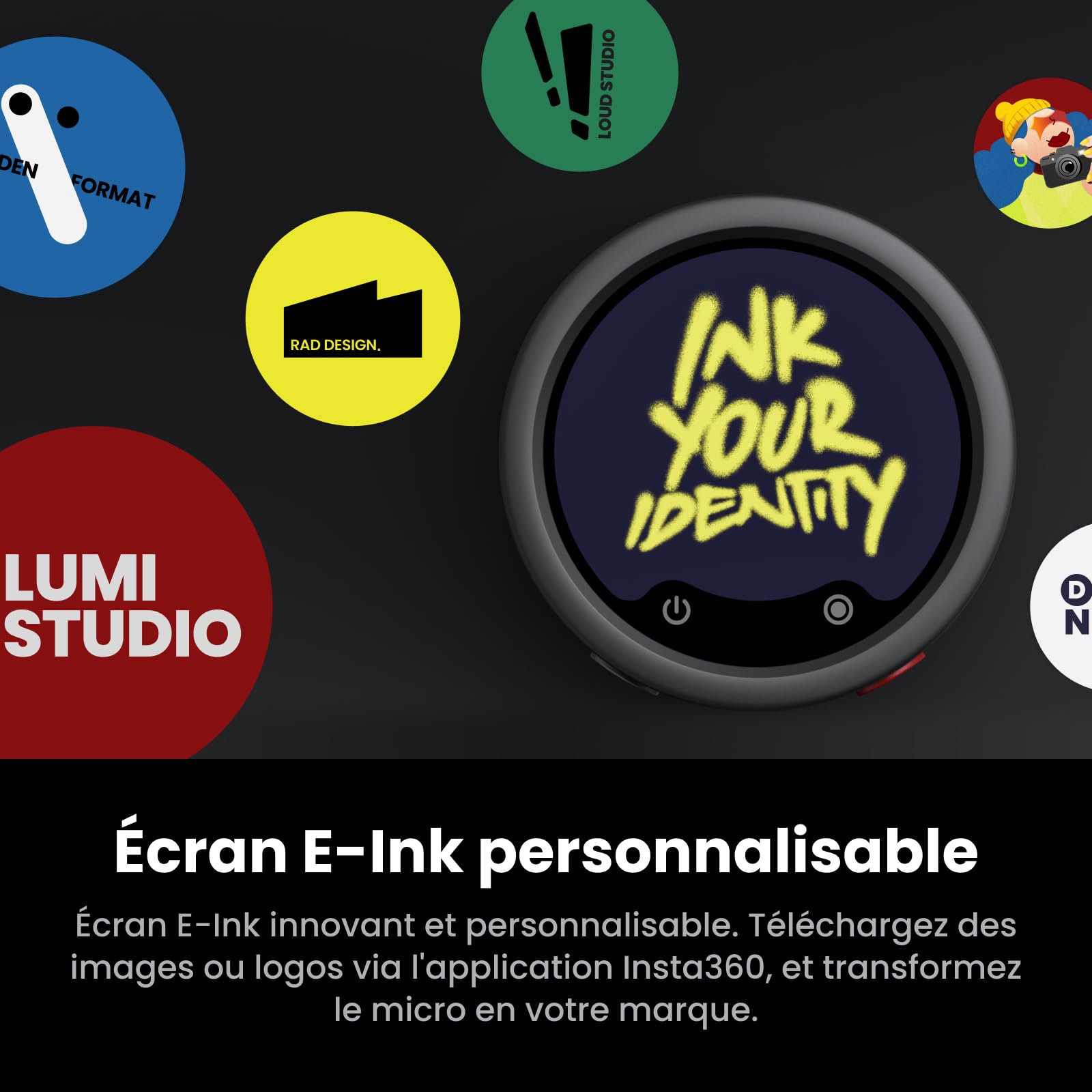 insta360-mic-pro-metteur-blanc-micro-cravate-sans-fil-32-bit-pour-iphone-android image 3