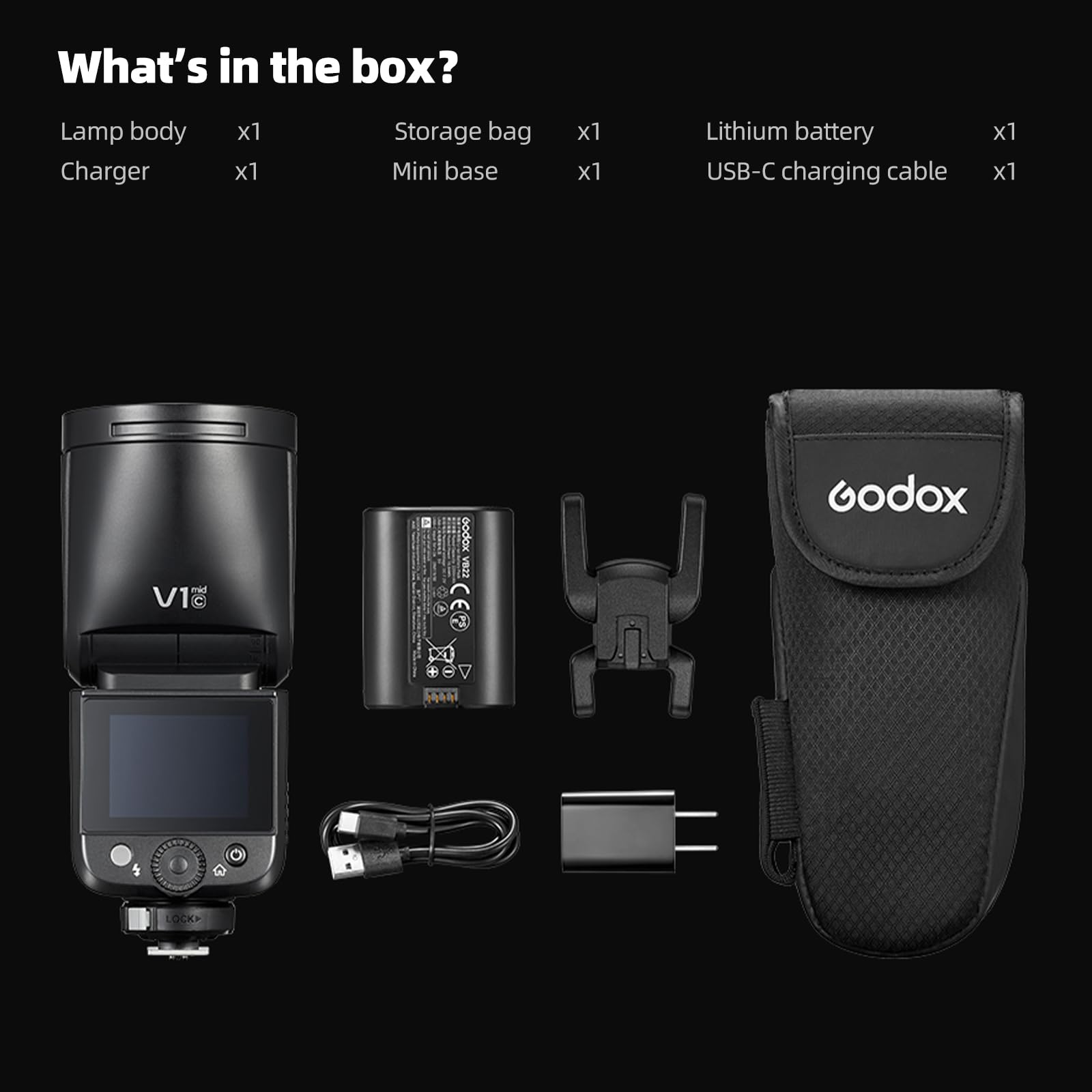 godox-v1-mid-speedlite-flash-t-te-ronde-pour-olympus-panasonic image 8