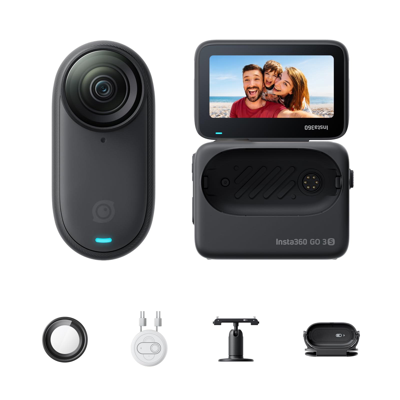insta360-go-3s-noir-minuit-64-go-mini-cam-ra-vlog-4k image 1