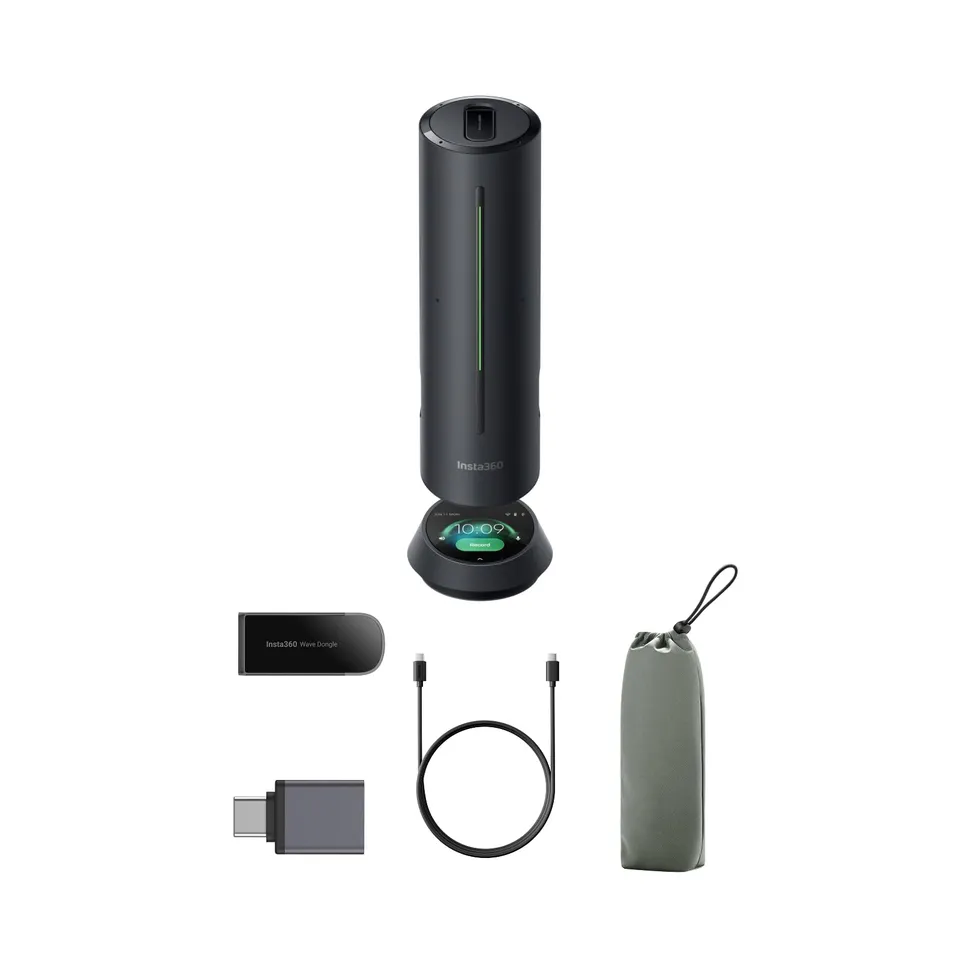 insta360-wave-haut-parleur-microphone-ia-pour-r-union-podcast-livestream image 1