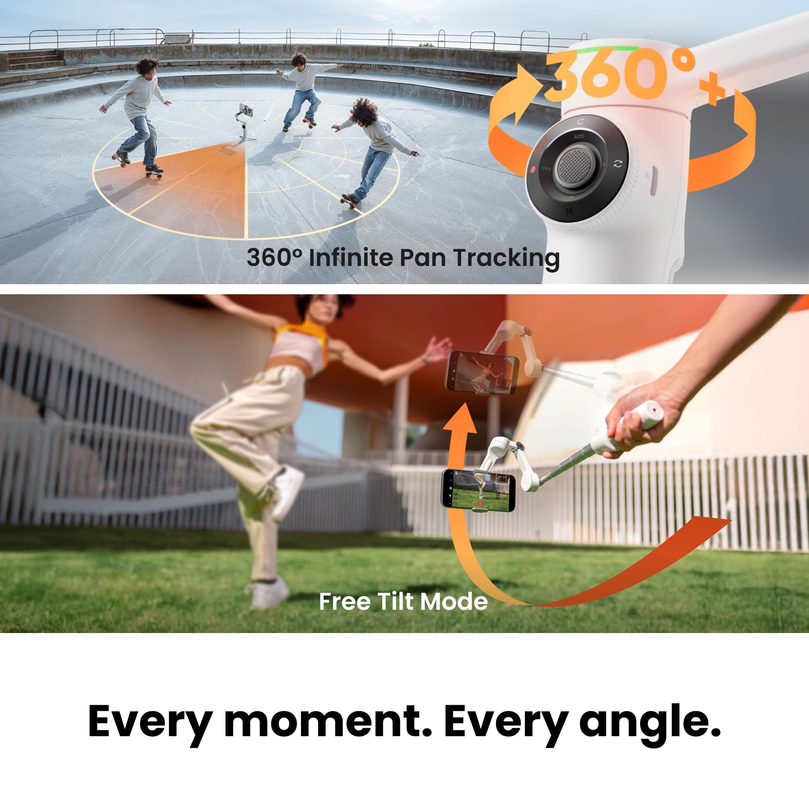 insta360-flow-2-pro-blanc-stabilisateur-smartphone image 3