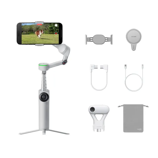 insta360-flow-2-pro-pack-ultime-gimbal-traqueur-ia-3-axes-pour-iphone-android image 1