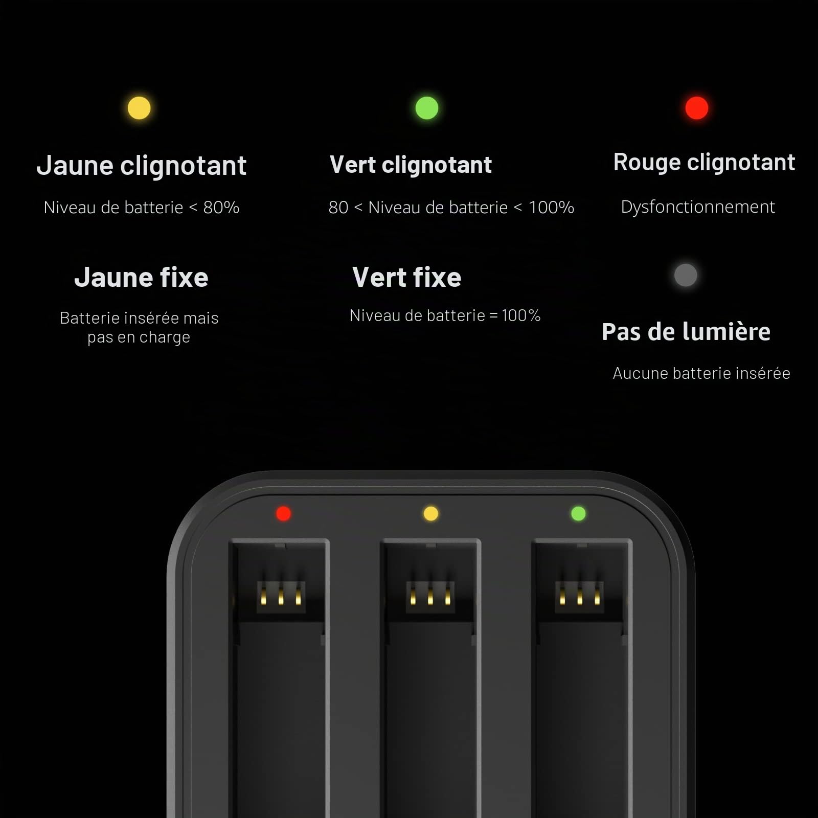 insta360-x3-station-de-charge-rapide-3-batteries image 3