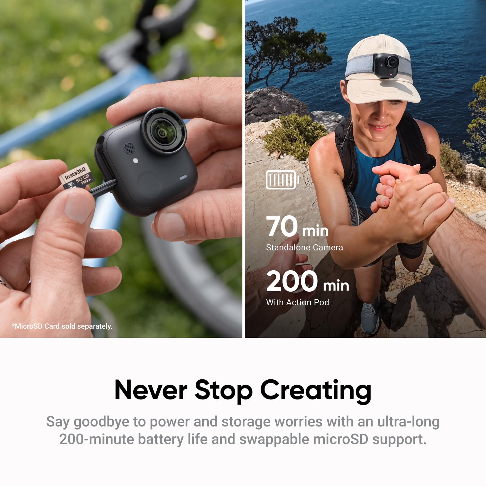 insta360-go-ultra-reconditionn-e-cam-ra-vlog-4k-mains-libres image 7