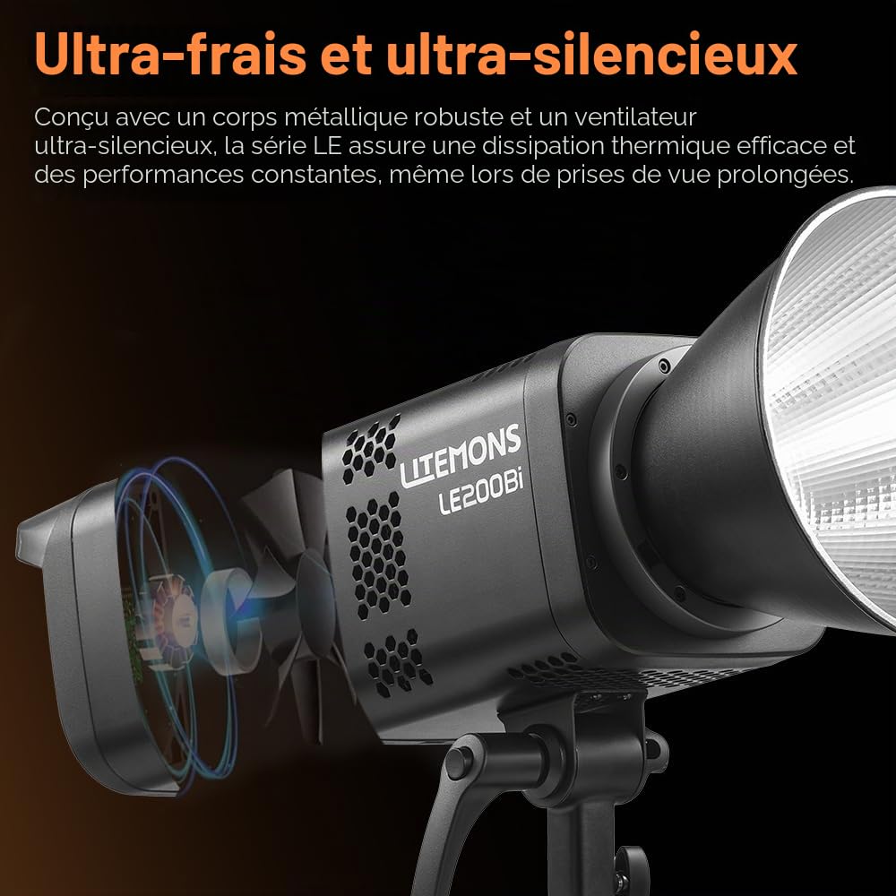 godox-le200bi-kit-clairage-vid-o-led-cob-bicolore-220w-2800k-6500k image 6