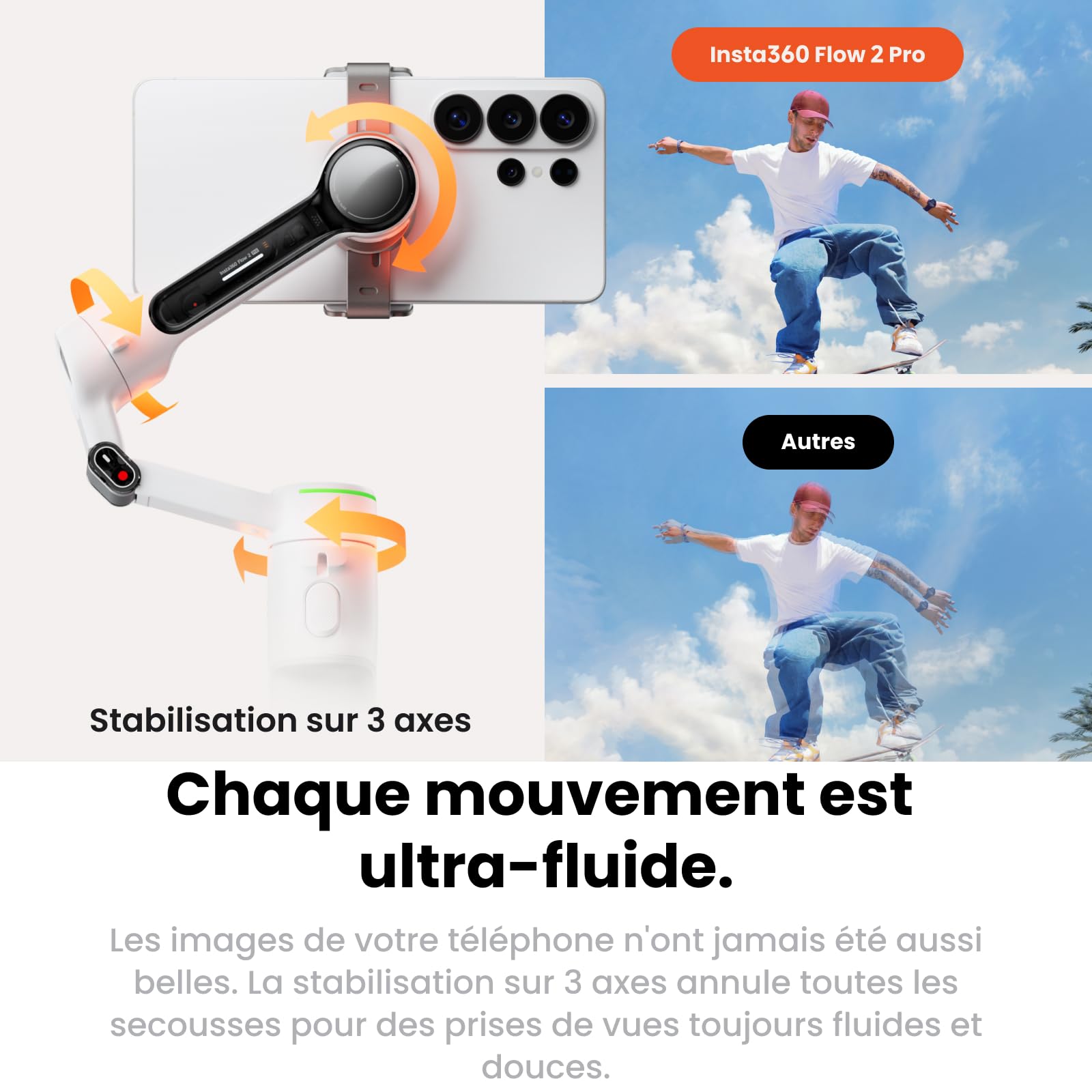 insta360-flow-2-pro-pack-traqueur-ia-gris-gimbal-smartphone-iphone-android image 7