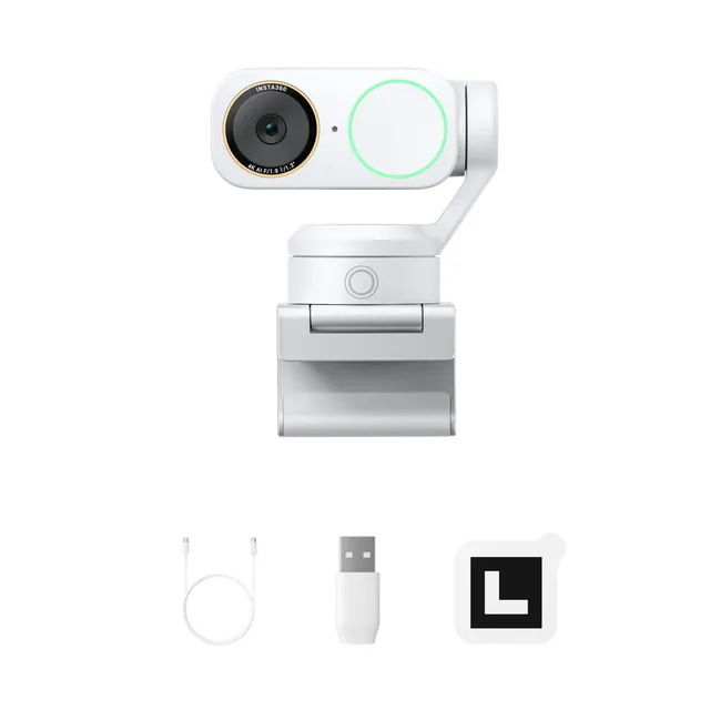 insta360-link-2-pro-blanc-webcam-ptz-4k-ia-pour-pc-mac-streaming image 1