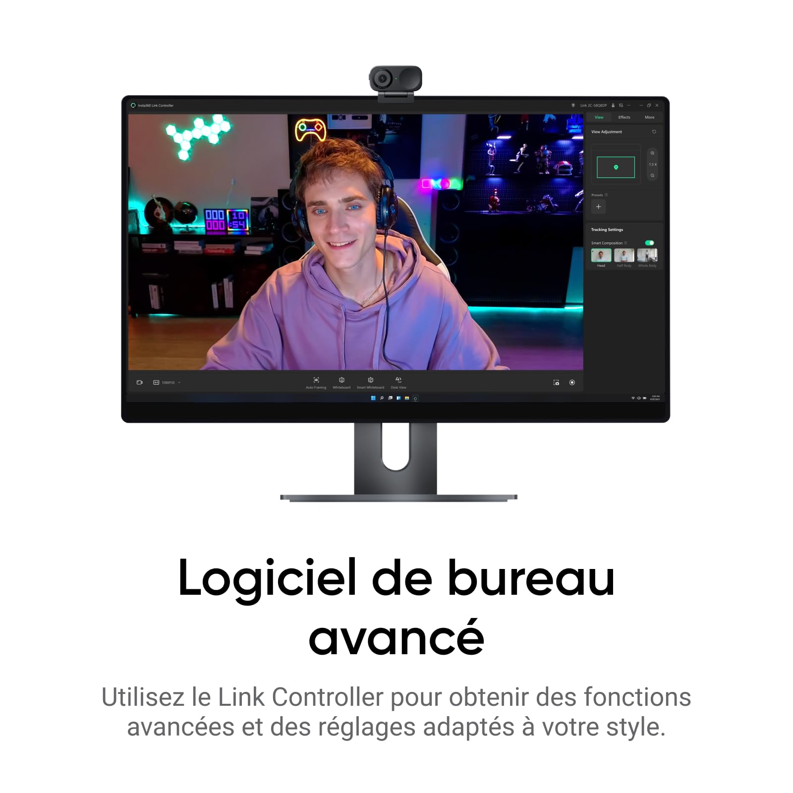 insta360-link-2c-pack-tr-pied-webcam-4k-pc-mac-avec-ia image 8