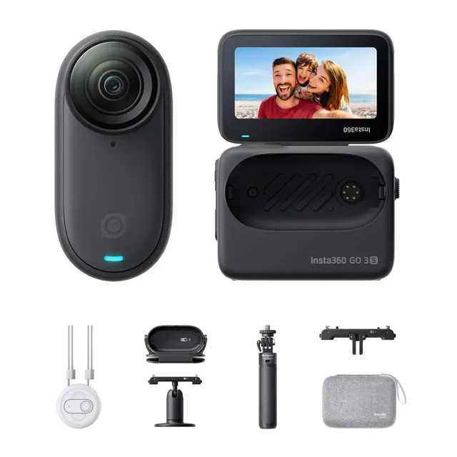 insta360-go-3s-pack-voyage-128gb-cam-ra-vlog-4k-noir-minuit image 1