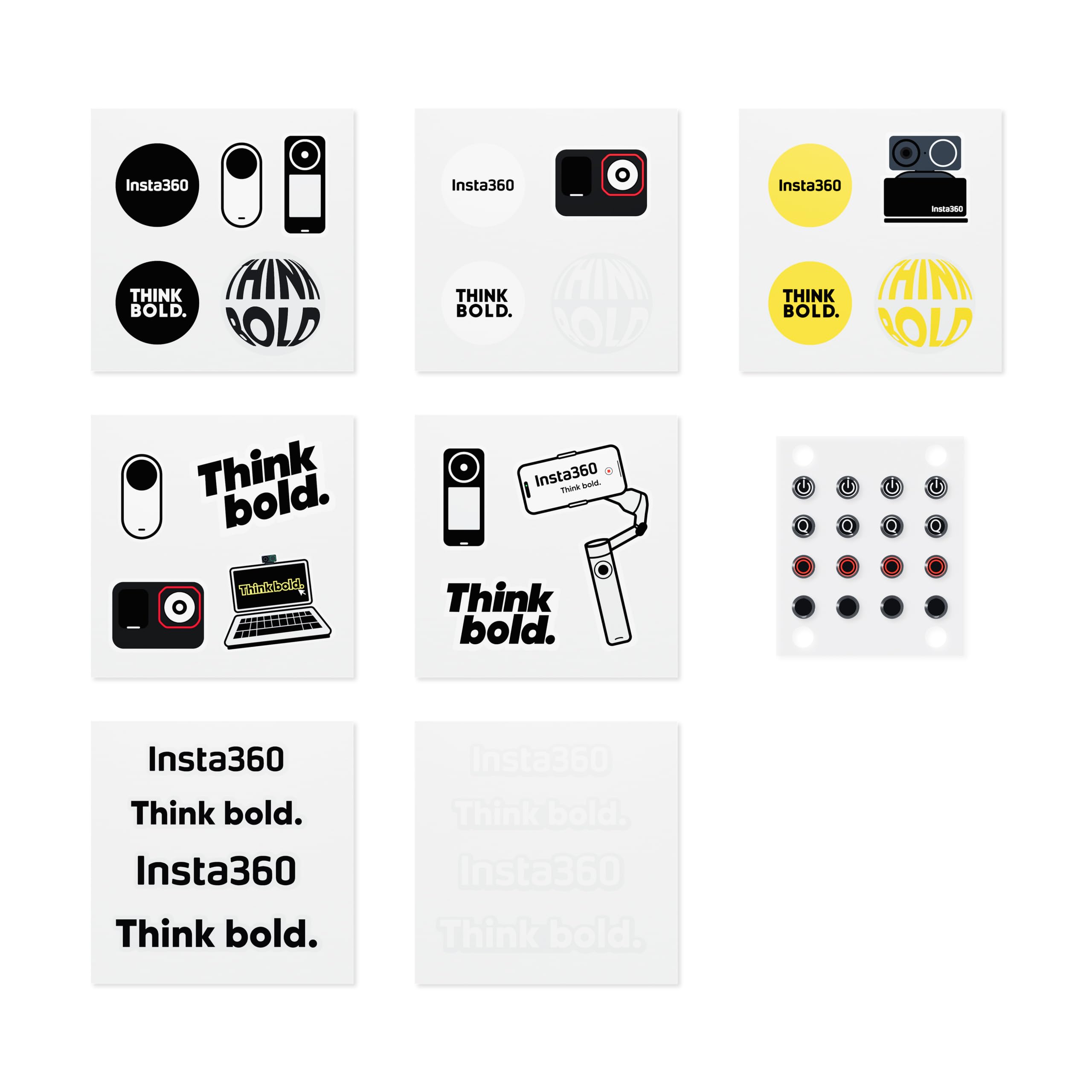 insta360-ensemble-autocollants-boutons-tactiles-d-coratifs image 1